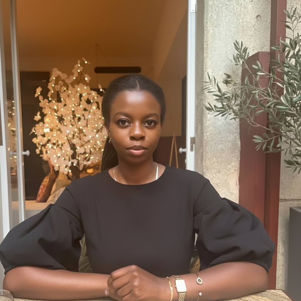 convert V-neck top to crew neck on person